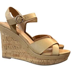 Xappeal Stylish &FunTan High Wedge Sandals Y2K Style Size 6 1/2‎